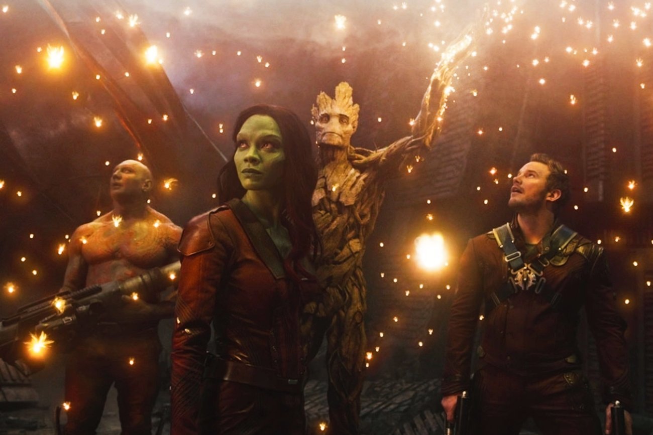 Kadr z filmu "Strażnicy Galaktyki".