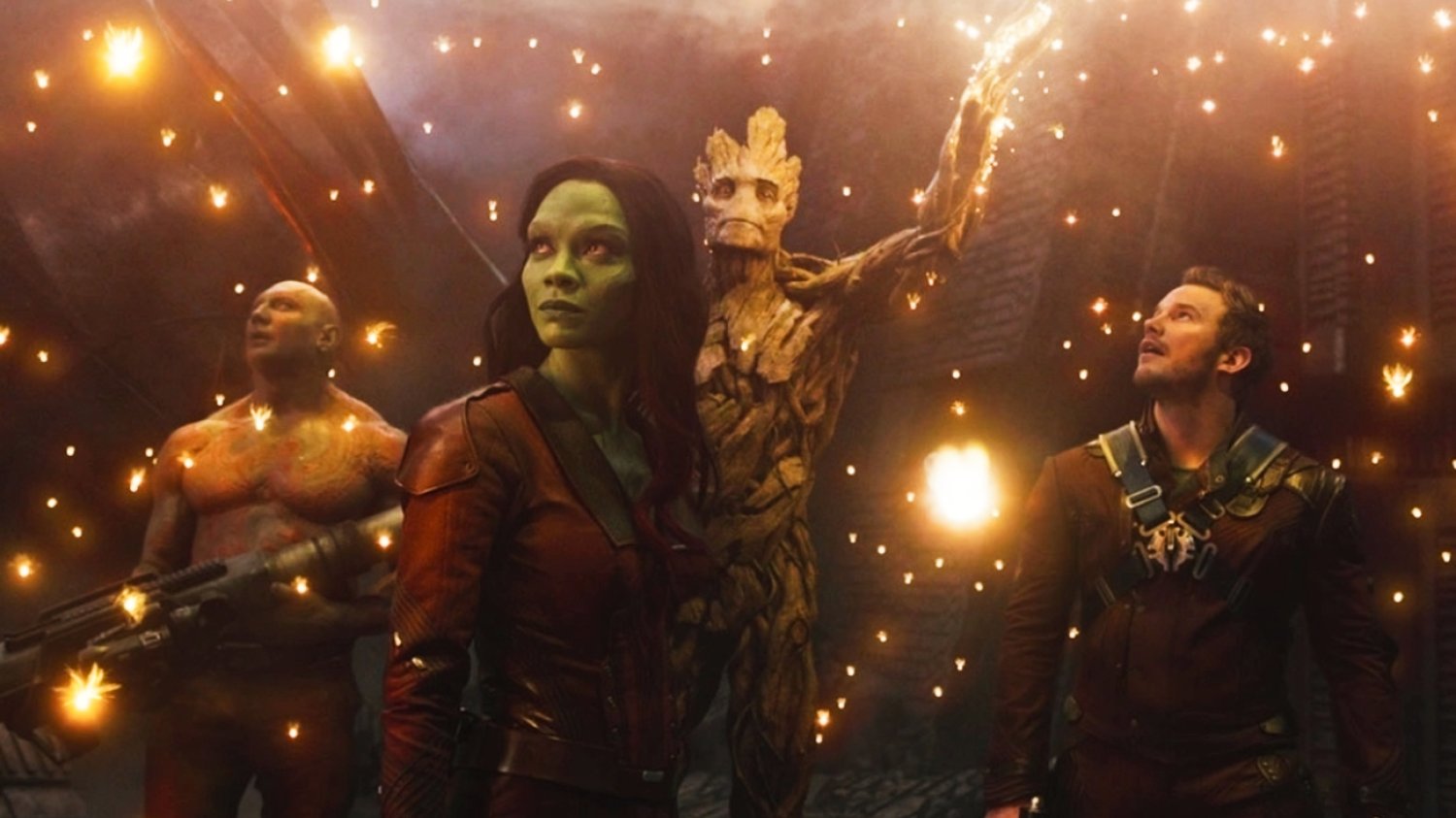 Jakie filmy Marvela zobaczymy w kinie w 2022 i 2023 roku? Kadr z filmu "Strażnicy Galaktyki".