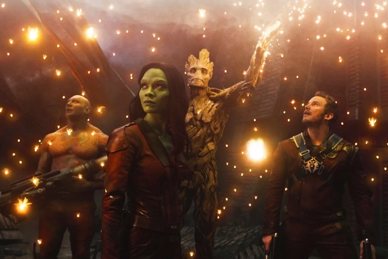 Jakie filmy Marvela zobaczymy w kinie w 2022 i 2023 roku? Kadr z filmu "Strażnicy Galaktyki".