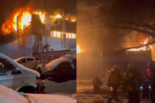 W Moskwie doszło do ogromnego pożaru.