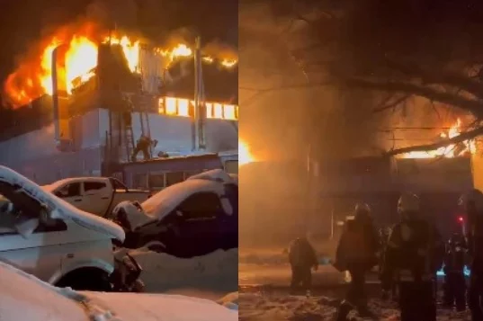 W Moskwie doszło do ogromnego pożaru.