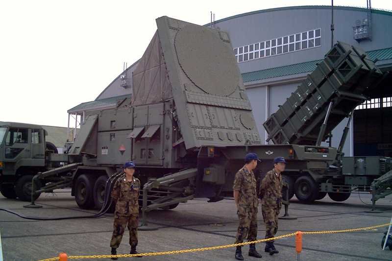 Baterie rakiet Patriot na wyposażeniu japońskiej armii.