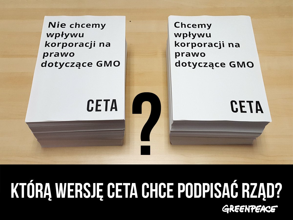 Którą wersję umowy CETA chce podpisać polski rząd?