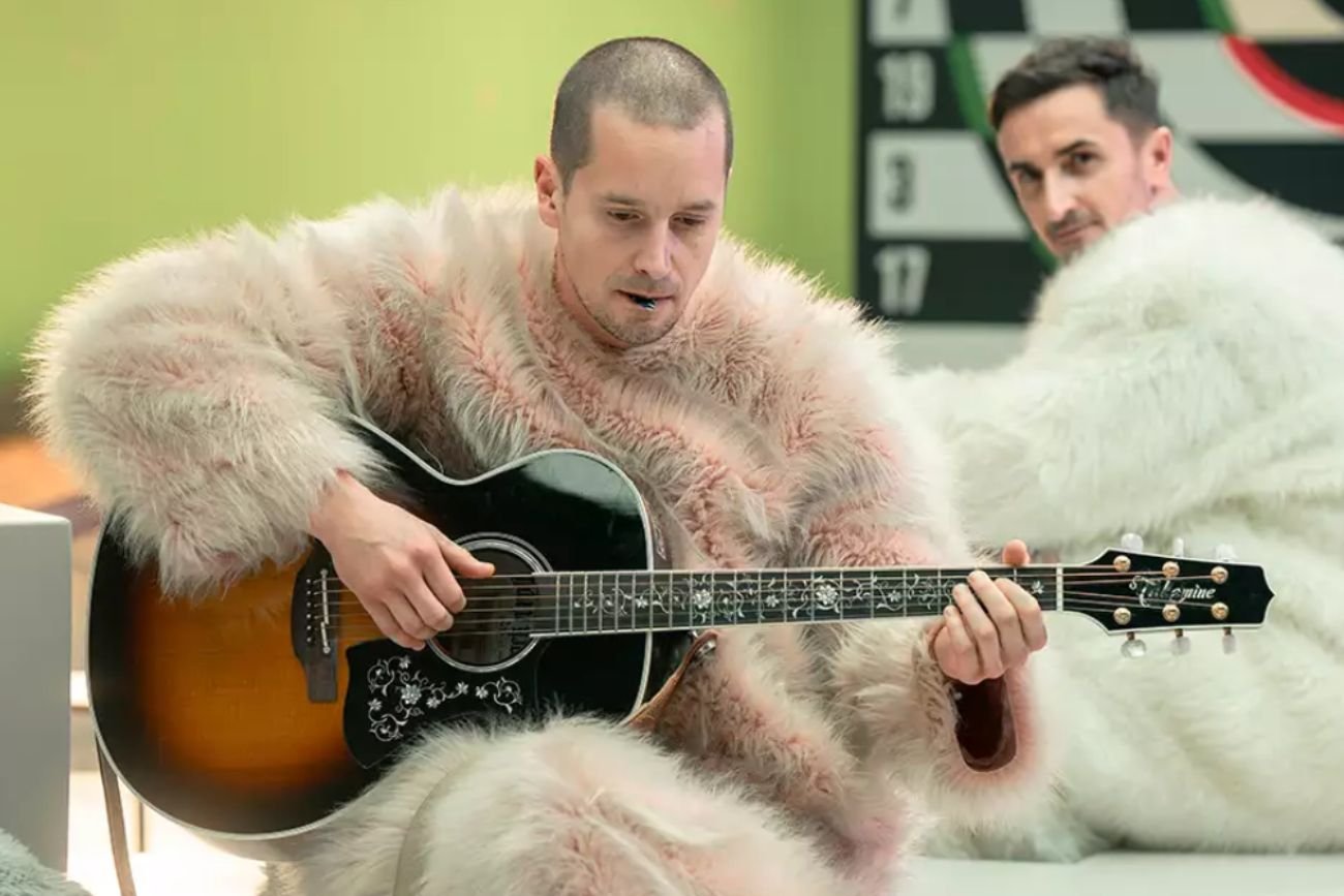 Krzysztof Zalewski i Sebastian Karpiel-Bułecka w filmie "Misie"