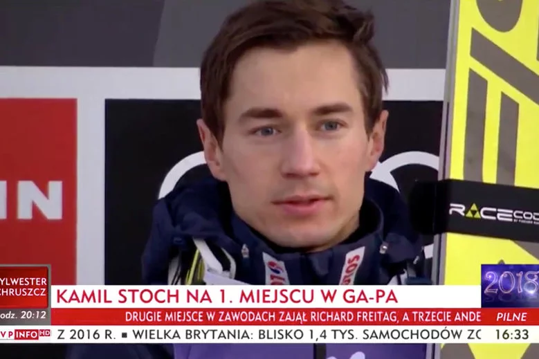 Kamil Stoch musiał wysłuchać dziwnej wersji polskiego hymnu w Ga-Pa. Na szczęście, komentując tę sytuację, sam zachował klasę.