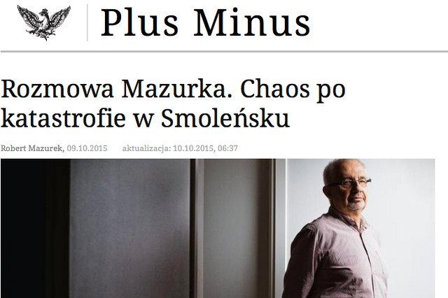 Były wiceambasador  w Rosji o katastrofie smoleńskiej: „Poziom chaosu i niepanowania nad sytuacją był przygnębiający"