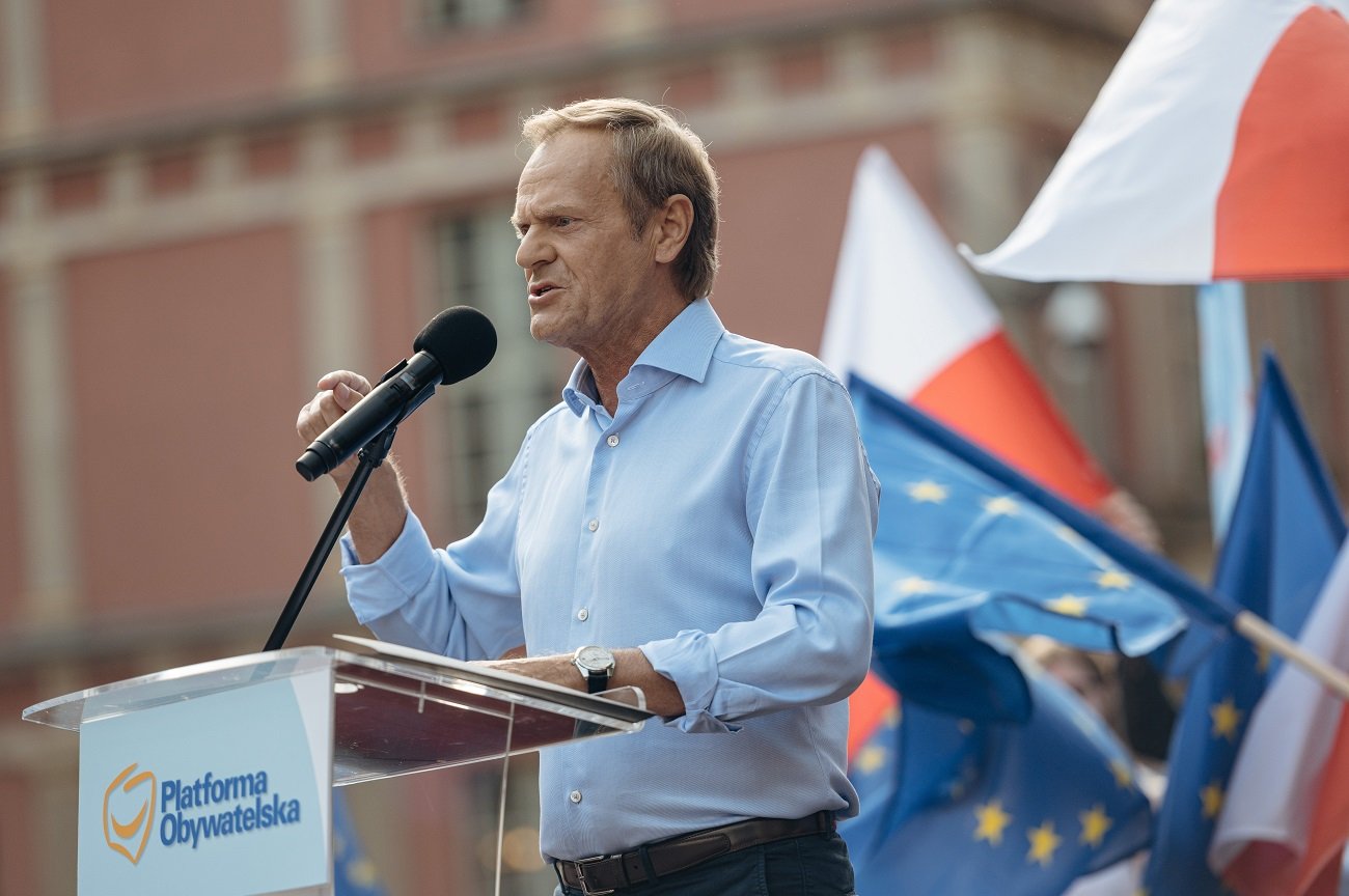 Donald Tusk wygłosił pierwsze przemówienie od momentu objęcia stanowiska szefa PO.