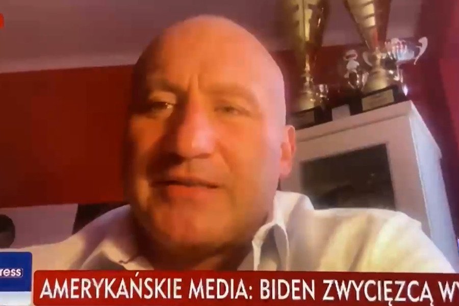 Marcin Najman komentował wybory w USA w TVP Info