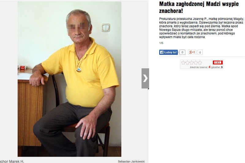 Rodzina zagłodzonej dziewczynki korzystała z usług znachora z Nowego Sącza