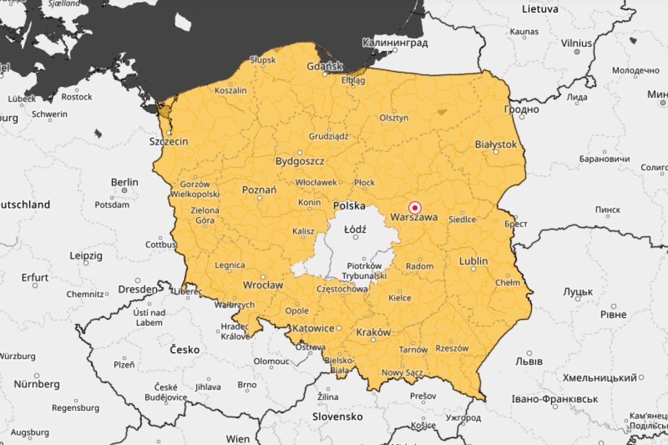 IMGW na weekend prognozuje burze niemal w całej Polsce.