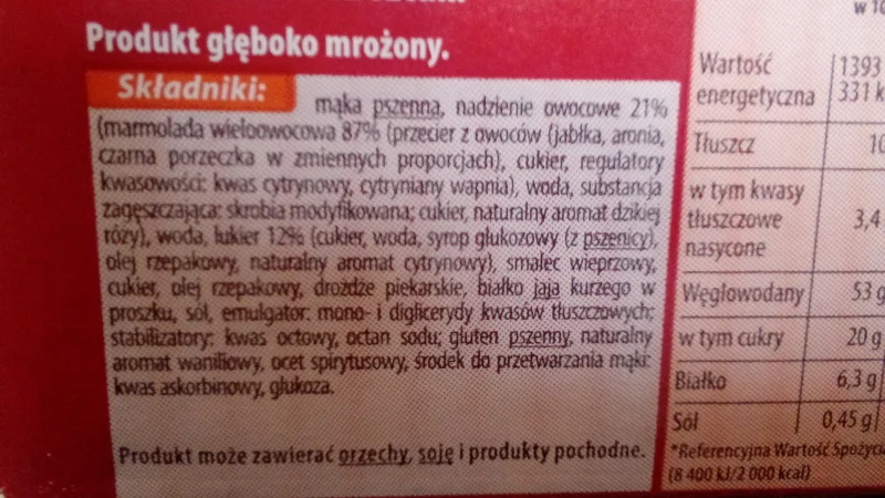 Oto co można znaleźć w składzie pączka za 0,39 zł.