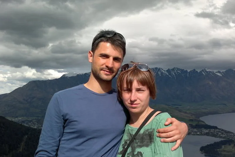 Jędrek i Marta podczas jednej ze swoich wcześniejszych podróży.