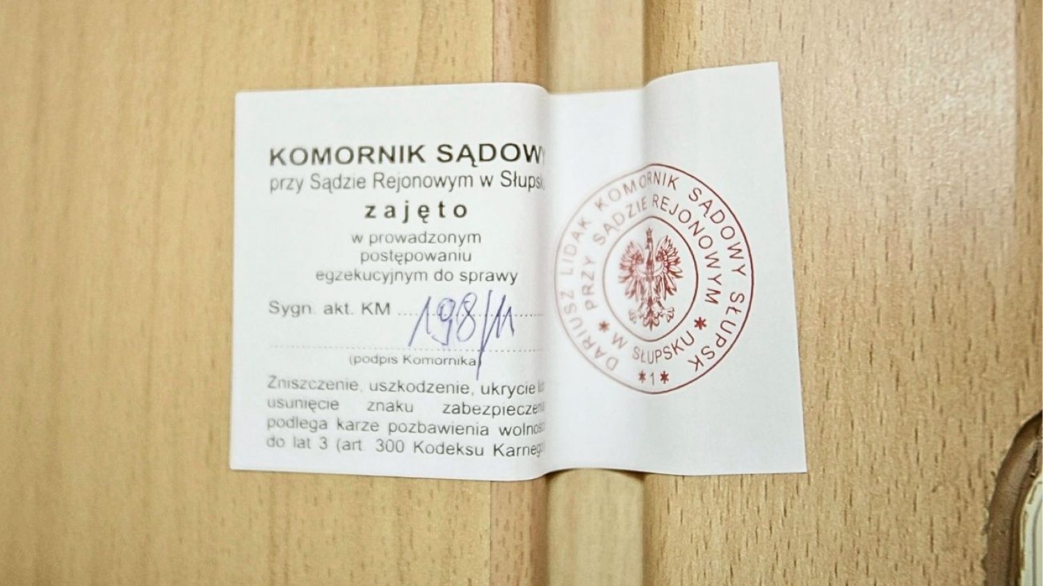 Zmiany ws. wieku emerytalnego dla komorników.