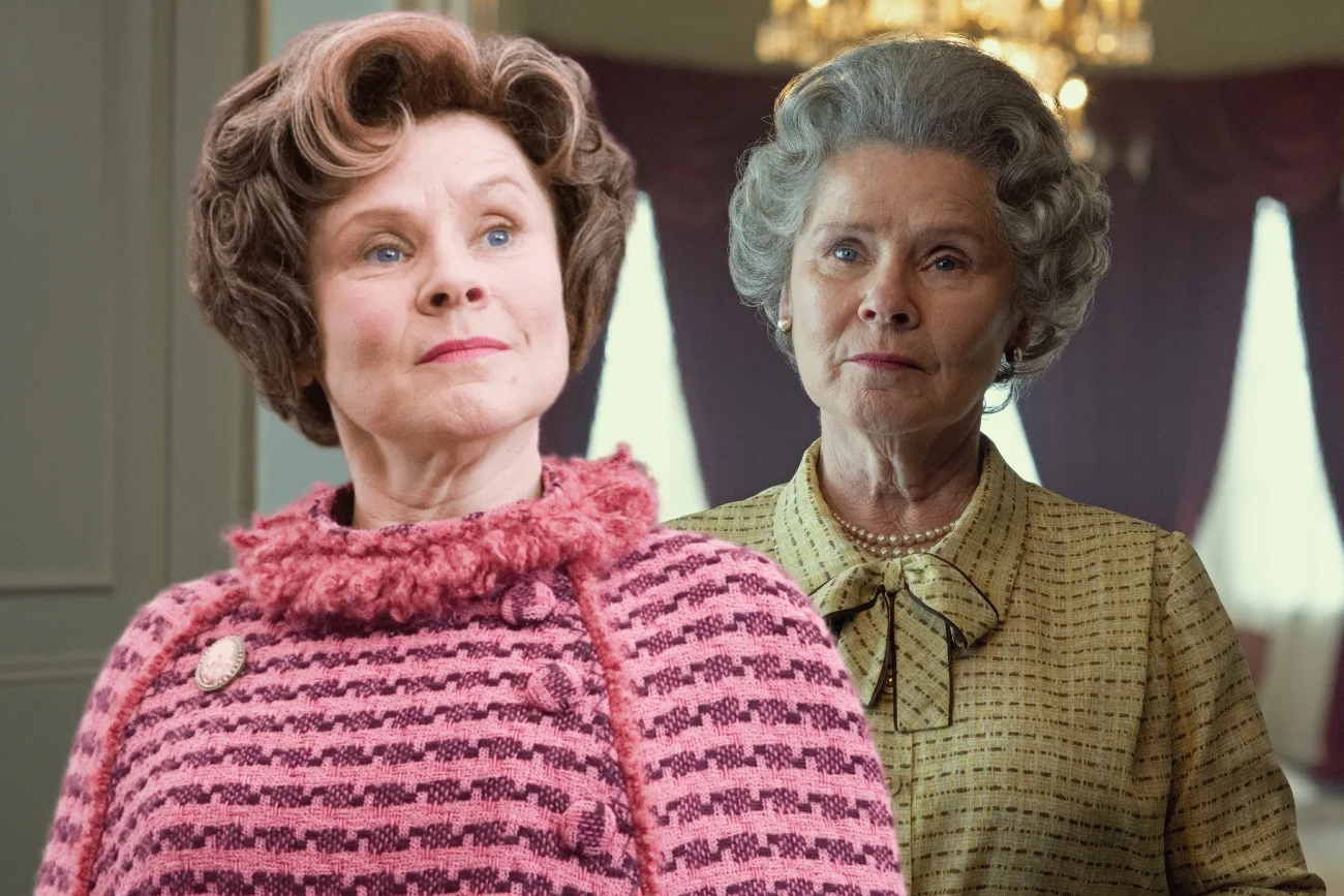 Imelda Staunton grała najpierw Dolores Umbridge w "Harrym Potterze", a teraz jest Elżbietą II w serialu "The Crown".