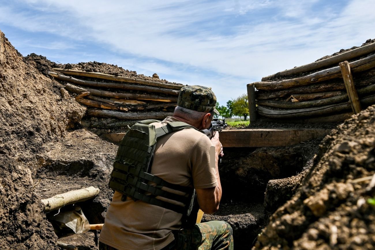 Żołnierz w Ukrainie.