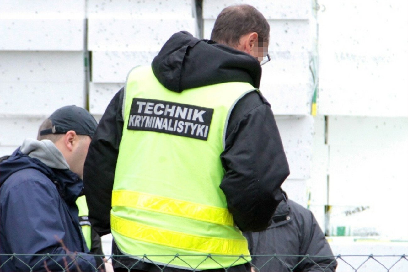 technik kryminalistyki / ilustracja