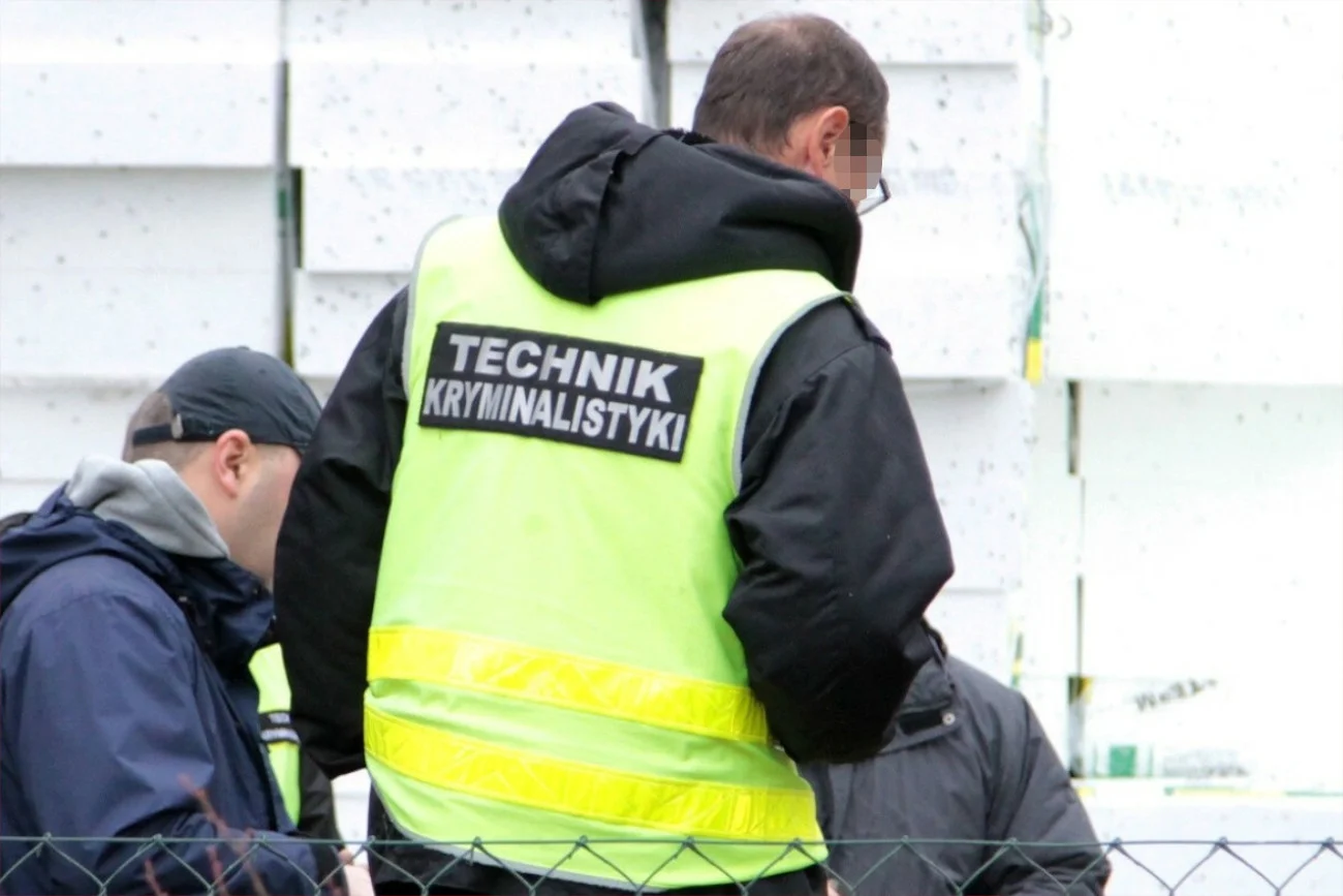 technik kryminalistyki / ilustracja