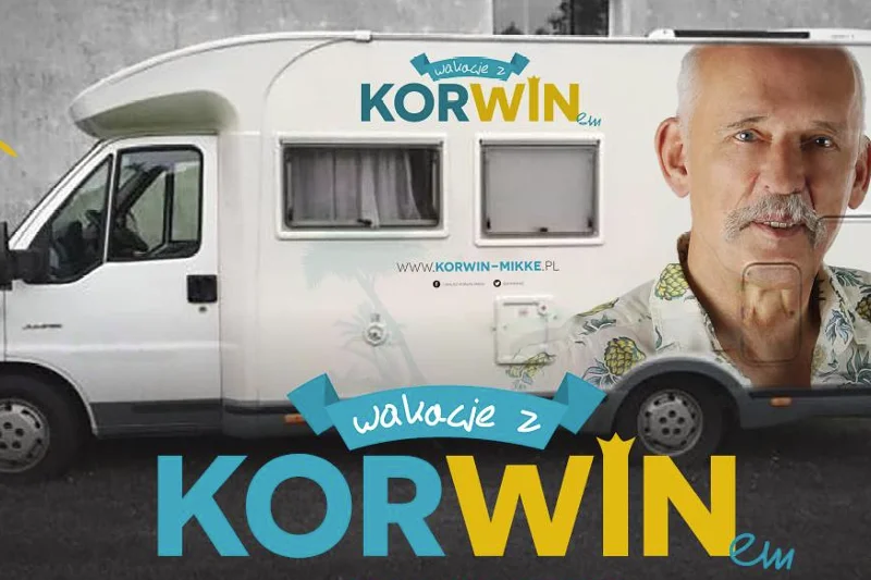 Korwin-Mikke nie robi sobie wakacji od polityki. Jedzie nad Bałtyk przekonywać Polaków do bojkotu referendum.