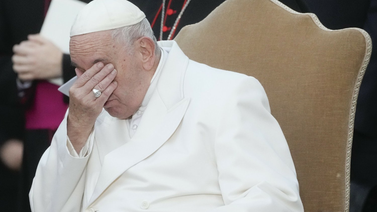 Papież modlił się o pokój na Ukrainie na Placu Hiszpańskim w Rzymie.