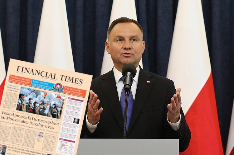 Andrzej Duda wzywa do zaostrzenia sankcji wobec Rosji.