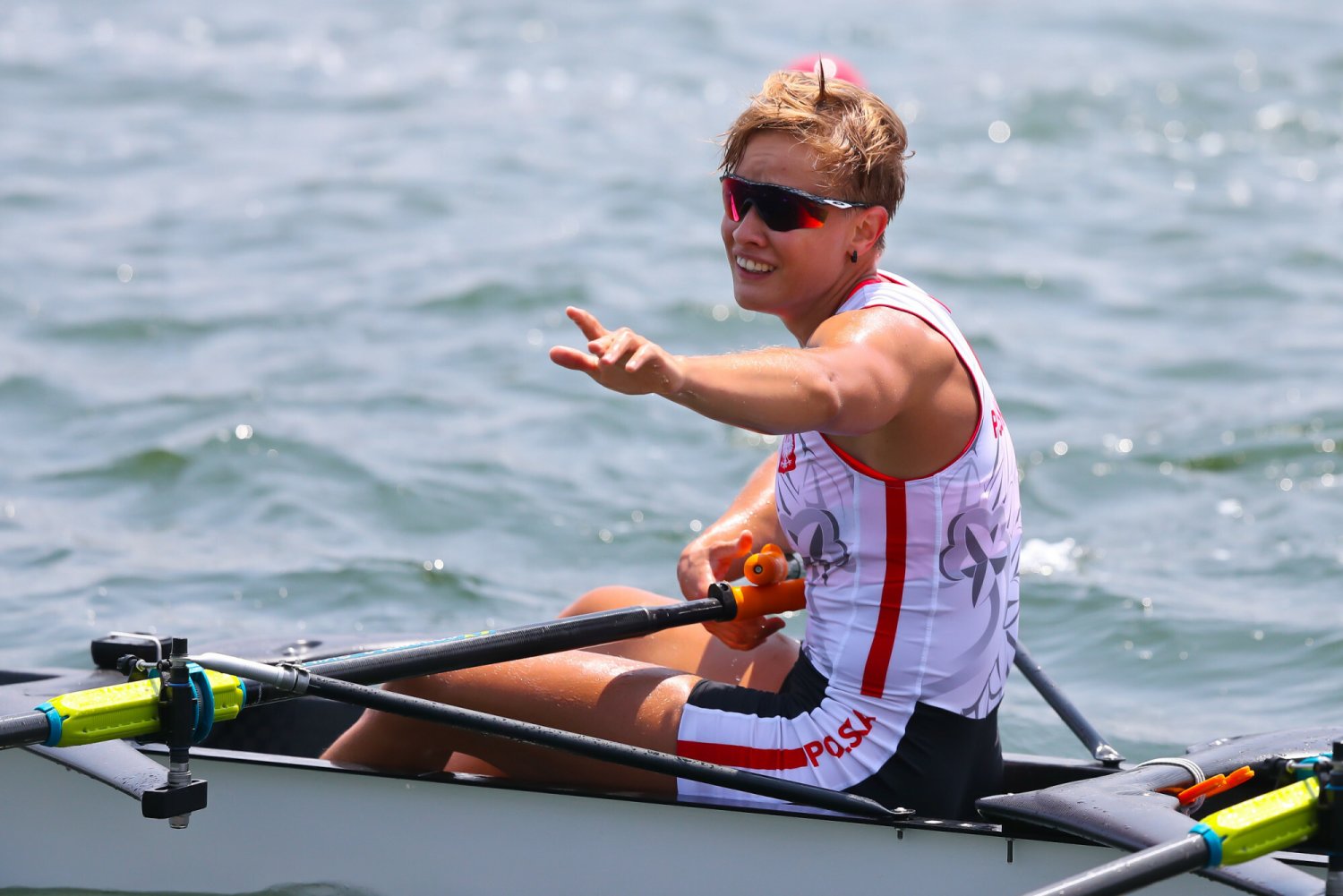 "Bardzo pozdrawiam moją dziewczynę Julię" – wykrzyczała w stronę mikrofonu z logo TVP Sport podekscytowana Katarzyna Zillmann.