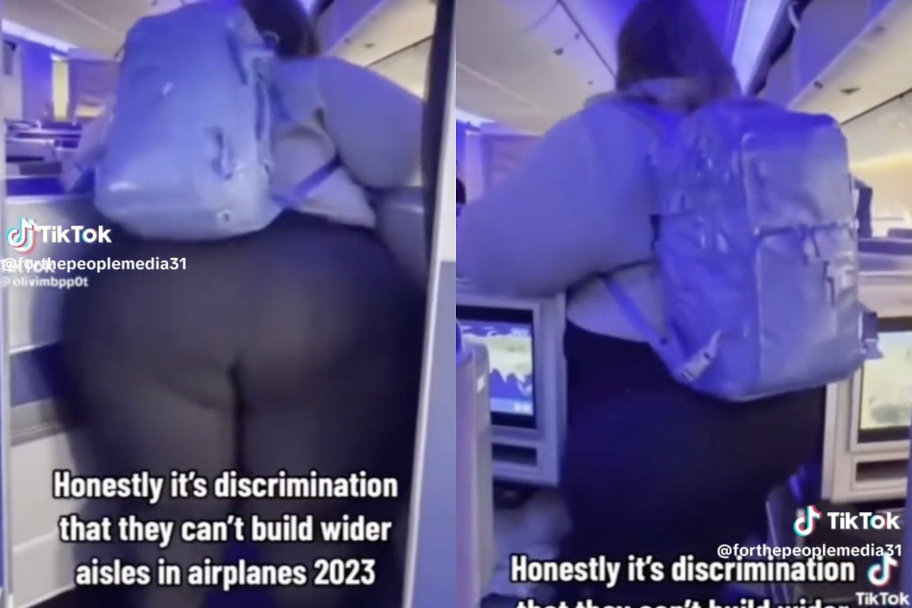 Influencerka utknęła w samolocie między siedzeniami. Wideo jest viralem