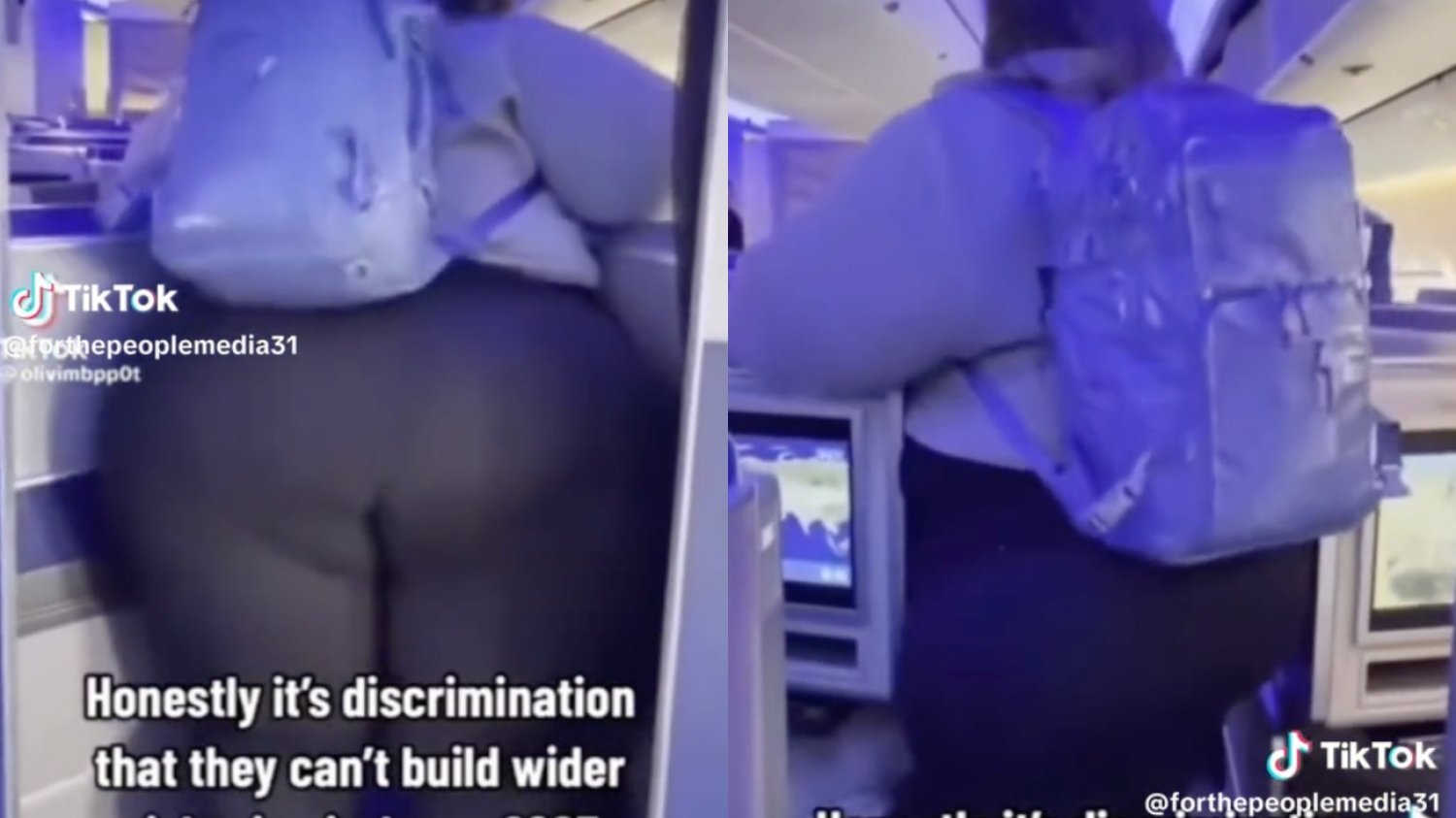 Influencerka utknęła w samolocie między siedzeniami. Wideo jest viralem
