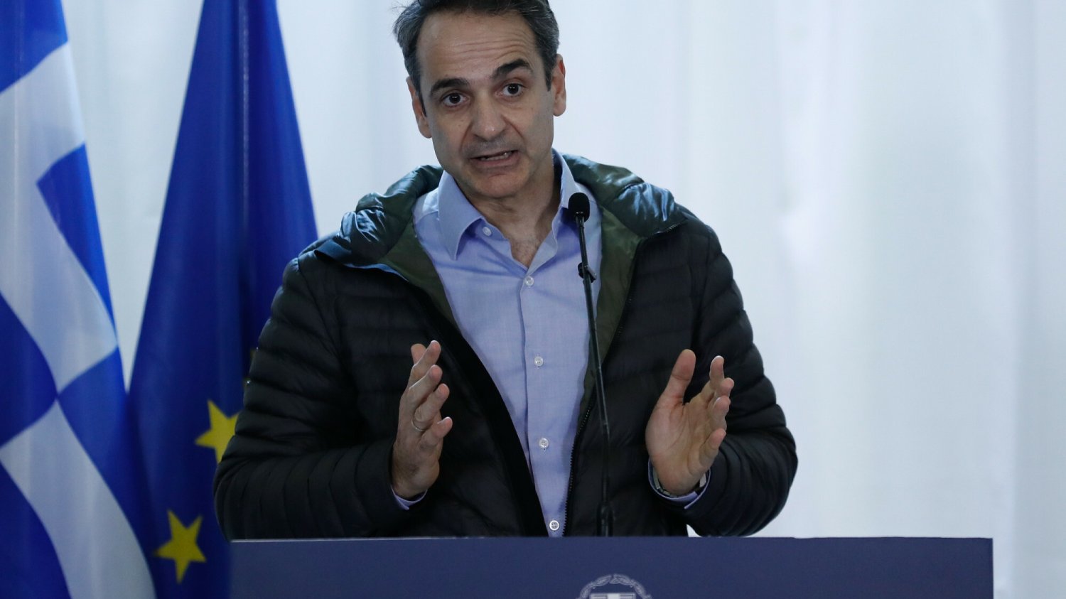 Premier Grecji Kiriakos Mitsotakis.