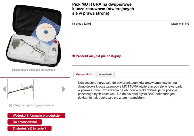 Takimi wytrychami posługiwali się włamywacze, którzy dostawali się do okradanych mieszkań.