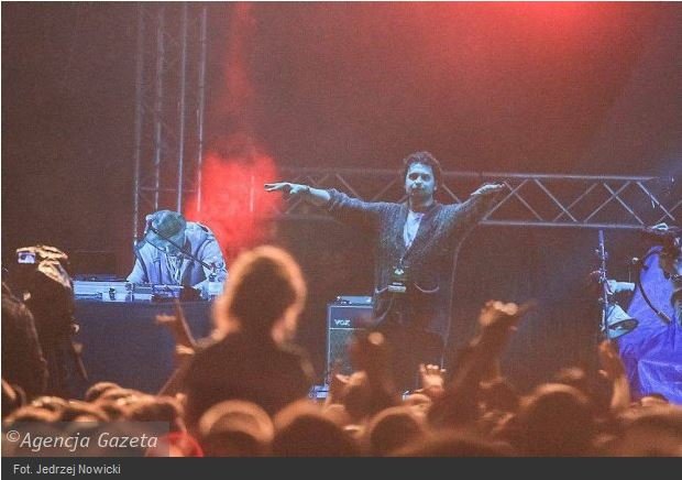 fot. Jędrzej Nowicki/Agencja Gazeta
Zespół "Bracia Figo Fagot" na poznańskich juwenaliach.