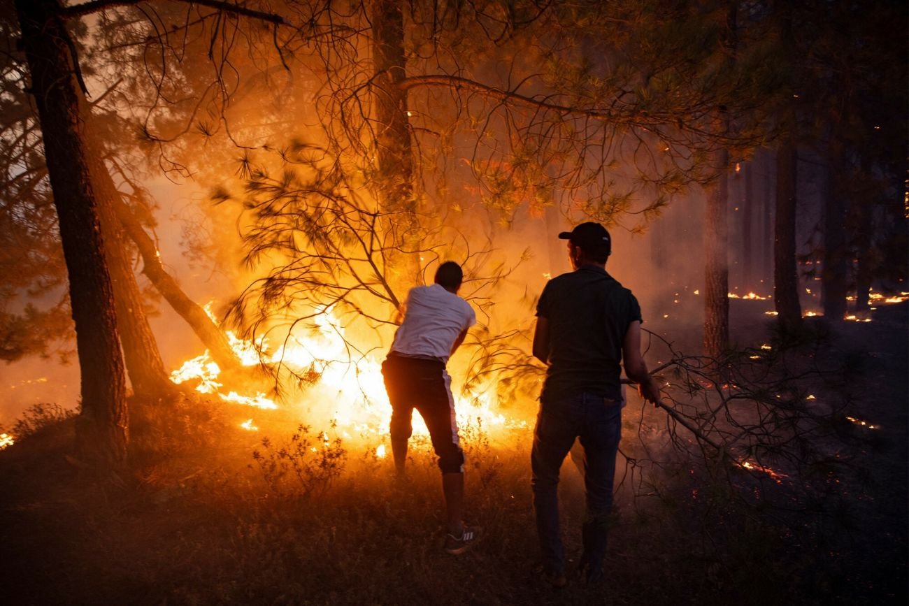 Pożary w Hiszpanii, Portugalii i we Włoszech.