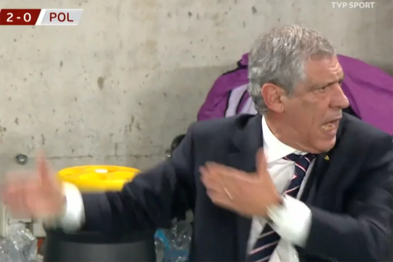 Fernando Santos zawiedziony grą Polaków.