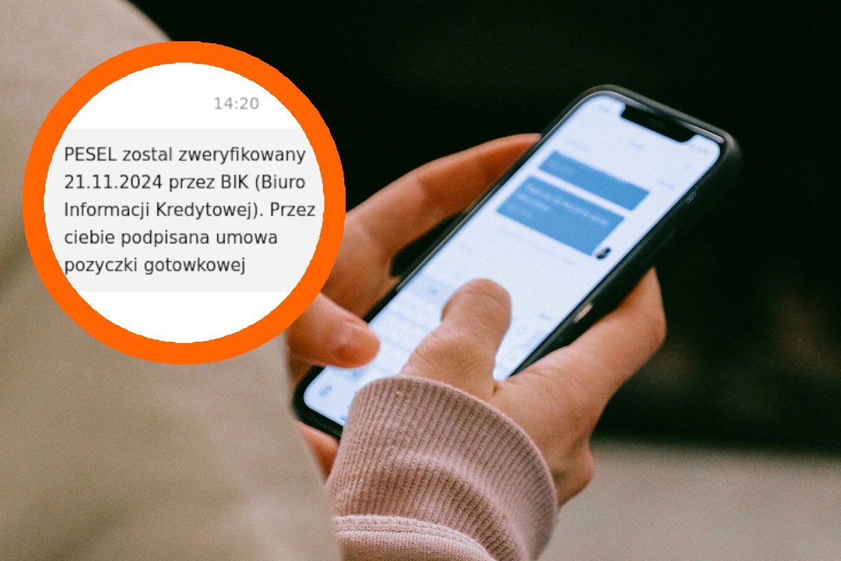 "PESEL został zweryfikowany (data) przez BIK". Taki sms to oszustwo