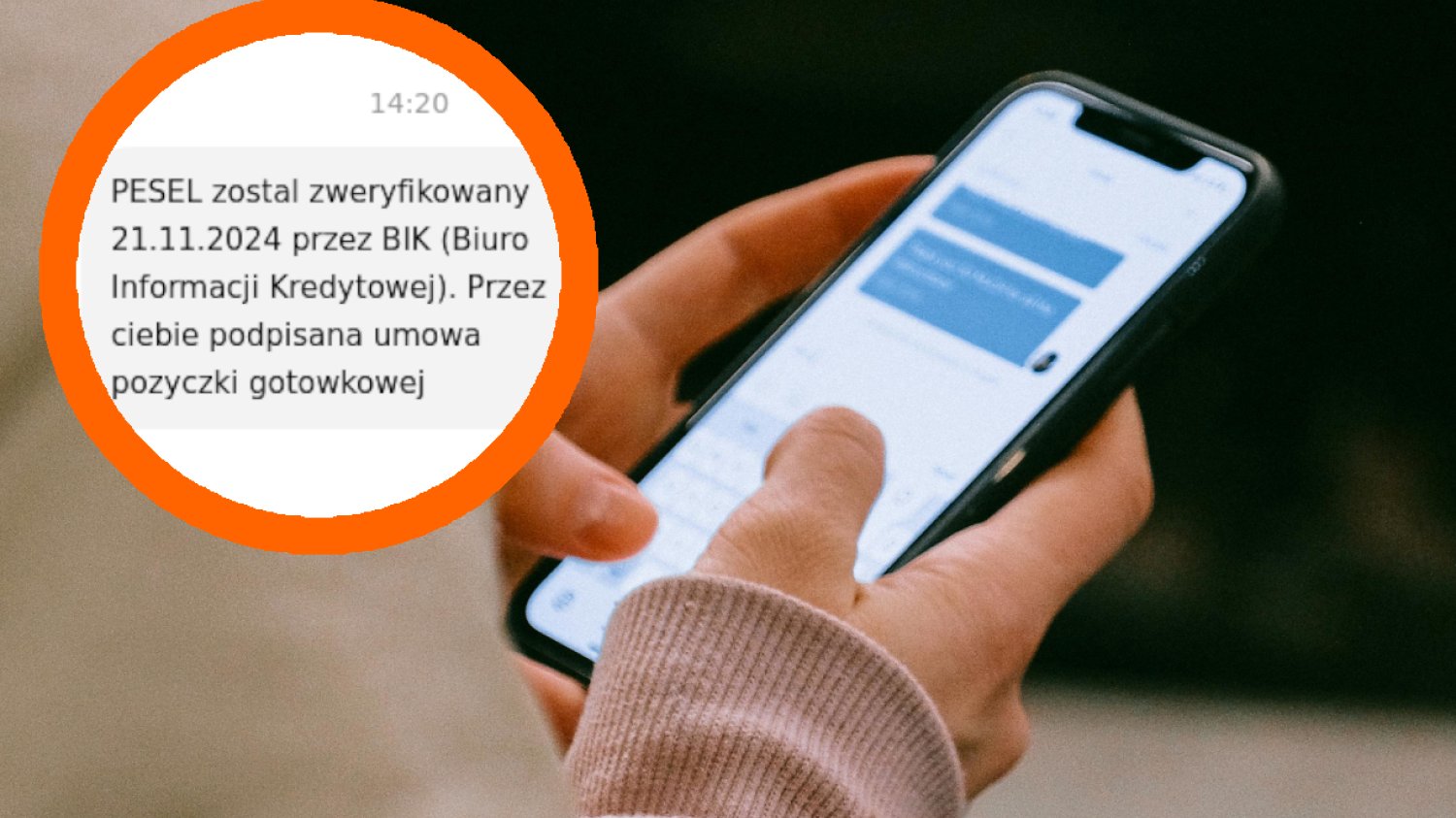 Taki sms od BIK to oszustwo. Uważajcie na nie "PESEL został zweryfikowany (data) przez BIK". Taki sms to oszustwo