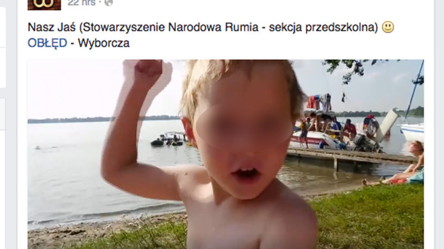 Narodowcy wykorzystali dziecko do siania nienawiści. "Wypowiadamy wojnę zakłamanym świniom z Gazety Wyborczej"
