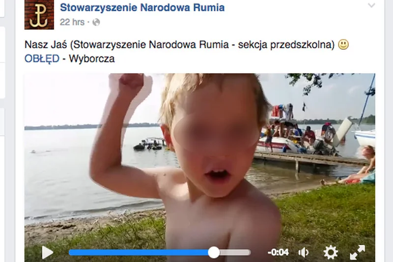 Narodowcy wykorzystali dziecko do siania nienawiści. "Wypowiadamy wojnę zakłamanym świniom z Gazety Wyborczej"