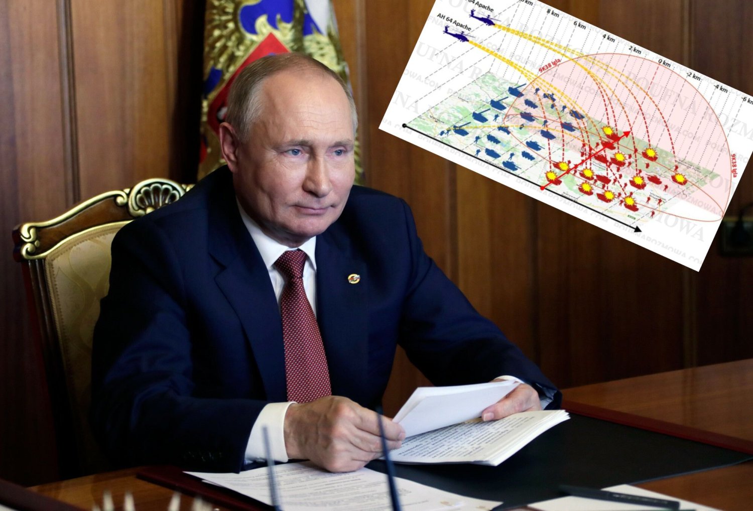 Gra strategiczna dotycząca ewentualnego ataku Rosji na Polskę.