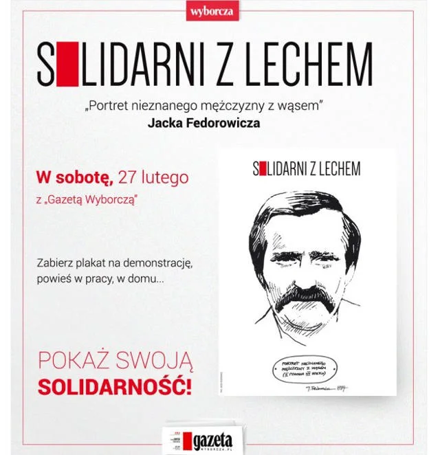 Reklama weekendowego wydania "Gazety Wyborczej".