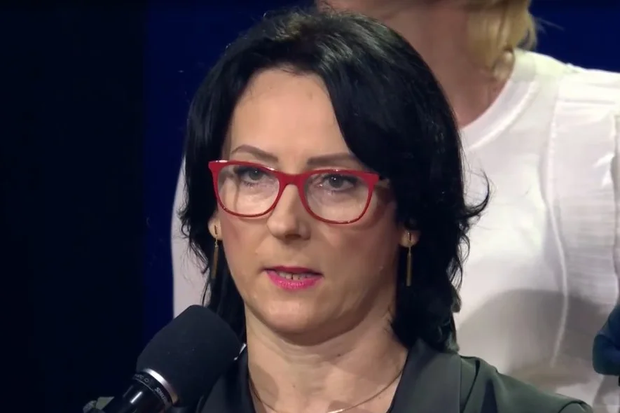 Katarzyna Serek stanowczo odcięła się od doniesień, jakoby była podstawioną osobą na debacie w Końskich.