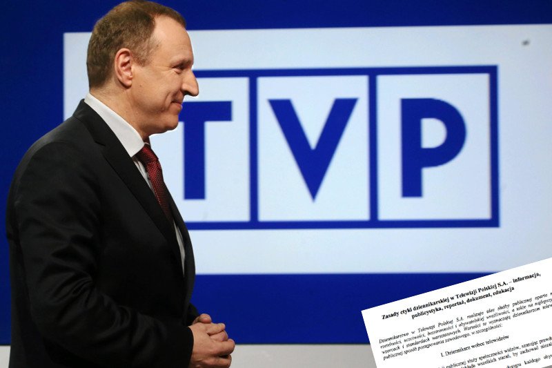 Polecamy lekturę dokumentu zatytułowanego "Zasady etyki dziennikarskiej w Telewizji Polskiej S.A.".