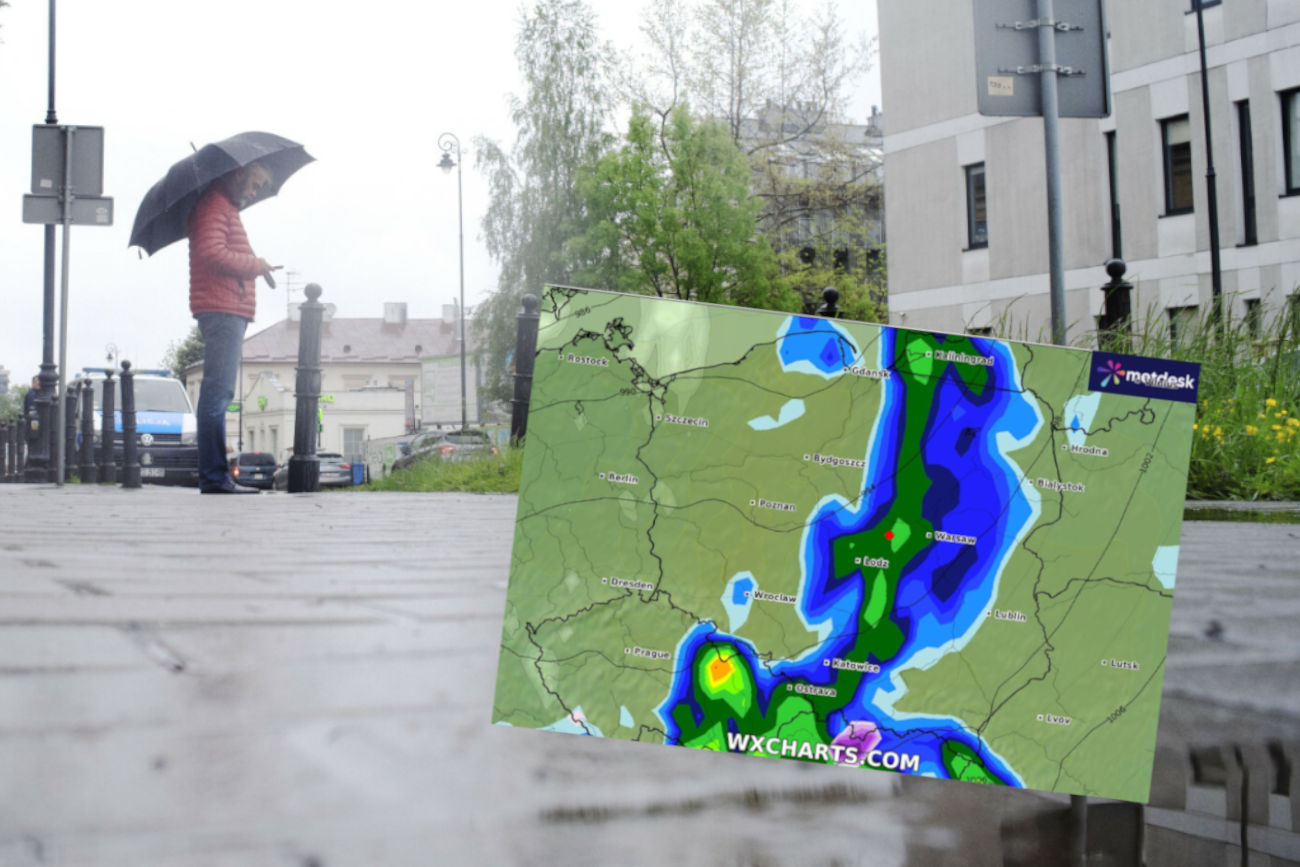 Nad Polską zatrzyma się front atmosferyczny. Wielogodzinne opady to jednak nie wszystko.