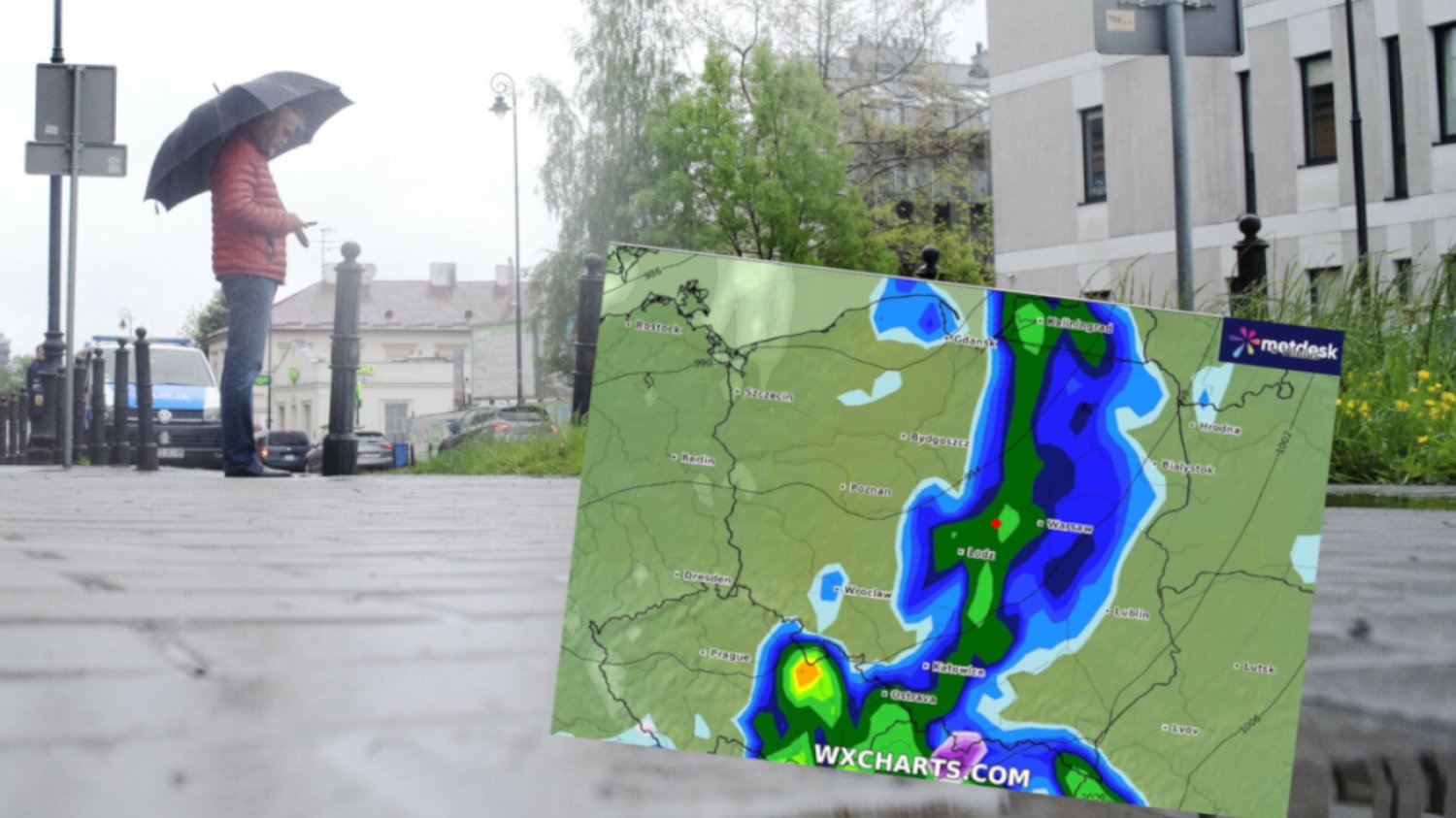Nad Polską zatrzyma się front atmosferyczny. Wielogodzinne opady to jednak nie wszystko.