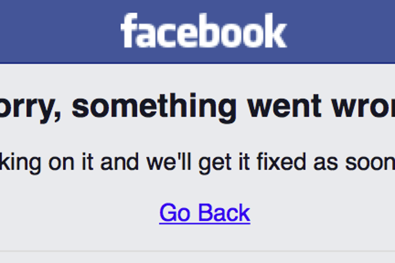 To kolejna awaria największego portalu społecznościowego.