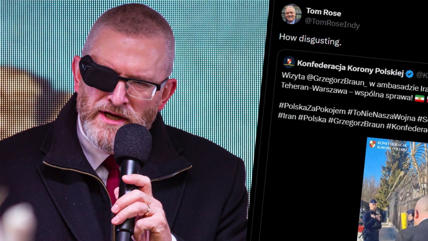 Thomas Rose ostro o Braunie. To, co zrobił w ambasadzie Iranu nazwał "obrzydliwym"