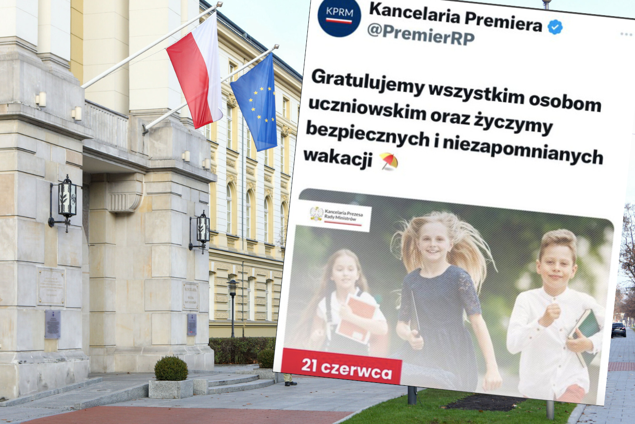Kancelaria premiera usunęła z serwisu X wpis o "osobach uczniowskich"