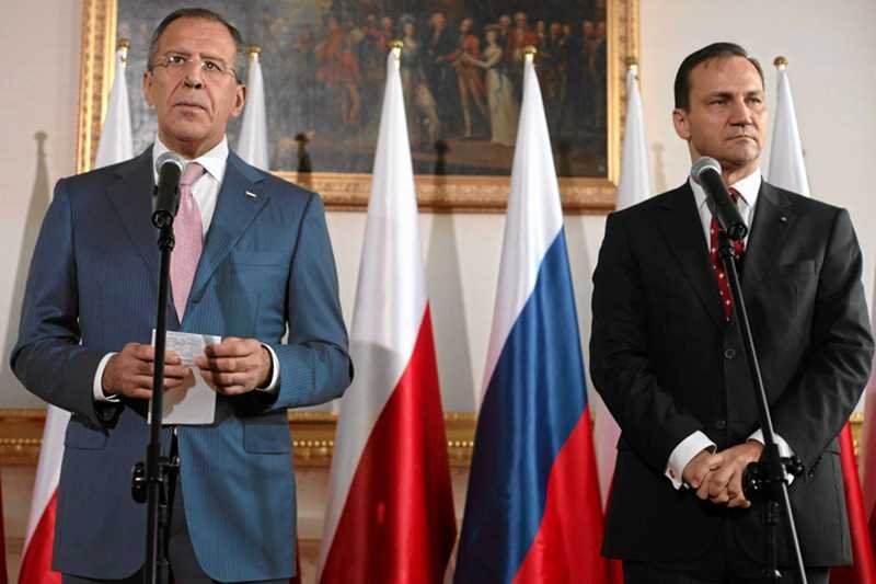 Spotkanie Radosława Sikorskiego z Siergiejem Ławrowem w Warszawie 28 października 2010 roku.