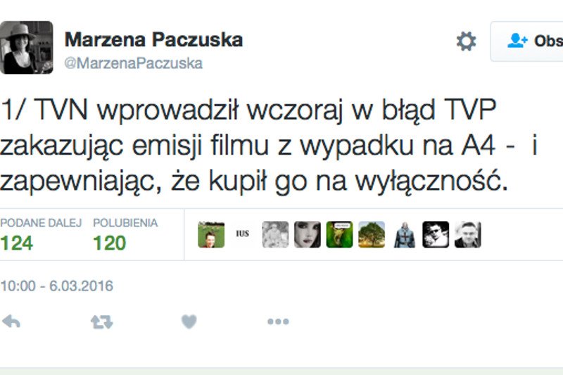 Szefowa "Wiadomości" napisała, że konkurencyjna stacja wprowadziła TVP w błąd.