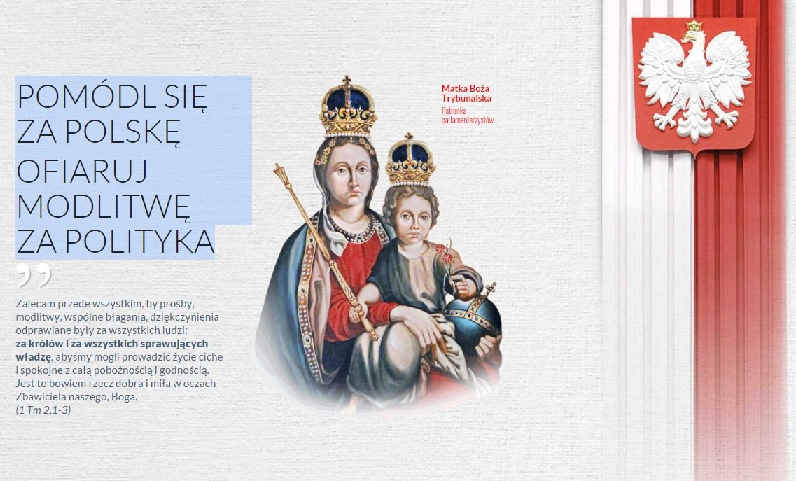 Wiele osób chciałoby bliższego mariażu religii i państwa.