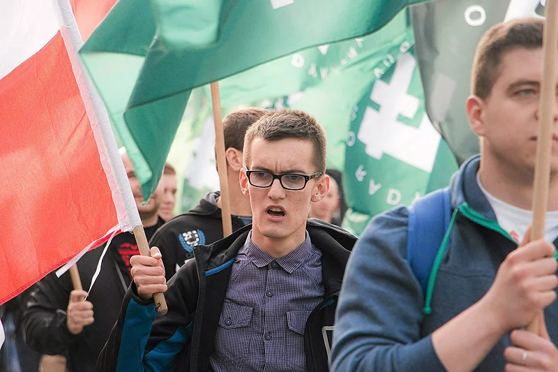 Święto ONR, na które do Białegostoku zaproszono rasistów i ksenofobów z całej Polski cieszyło się dużym zainteresowaniem młodzieży.