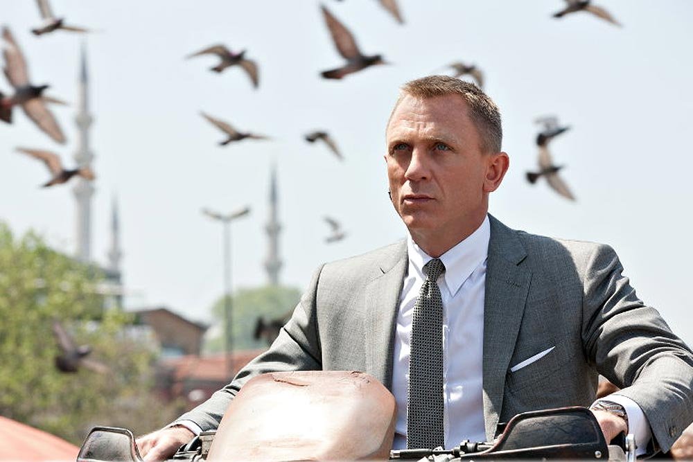 Daniel Craig jako James Bond w filmie "Skyfall"